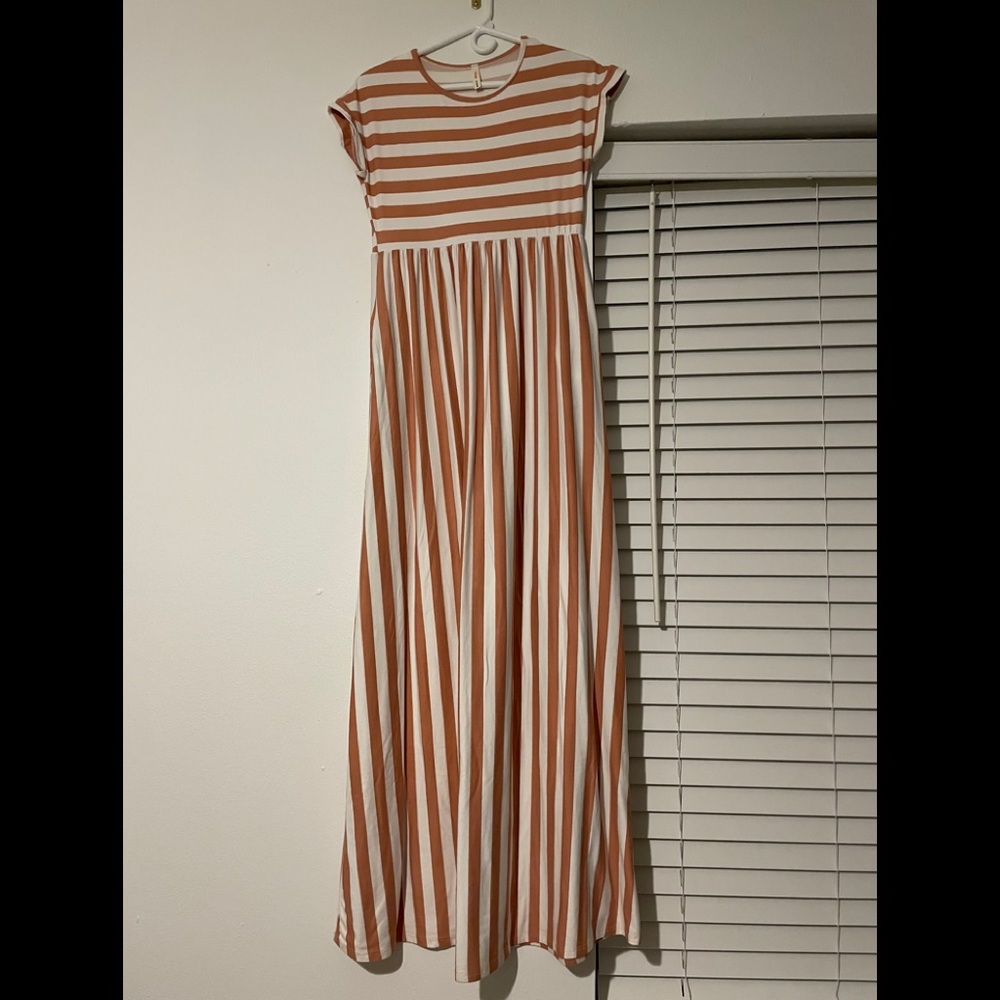Orange Creek Striped Maxi Dress